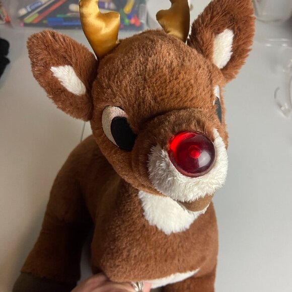 Build a Bear Workshop Rudolph the Red Nosed Reindeer Stuffed Animal Plush 16'' - Picture 2 of 5
